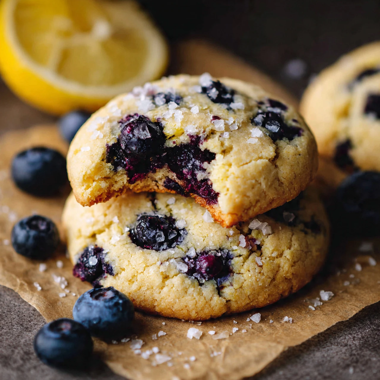 Lemon Blueberry Cookies - Browned Butter Blondie Lemon Blueberry Cookies Browned Butter Blondie