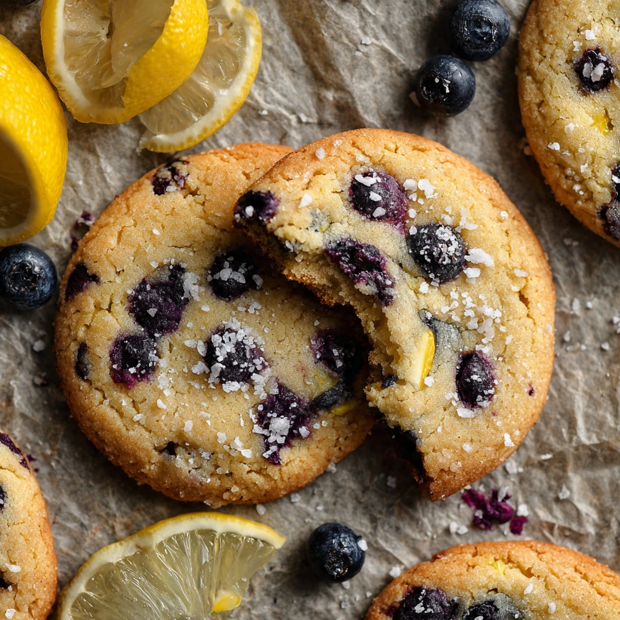 Lemon Blueberry Cookies - Browned Butter Blondie Lemon Blueberry Cookies Browned Butter Blondie