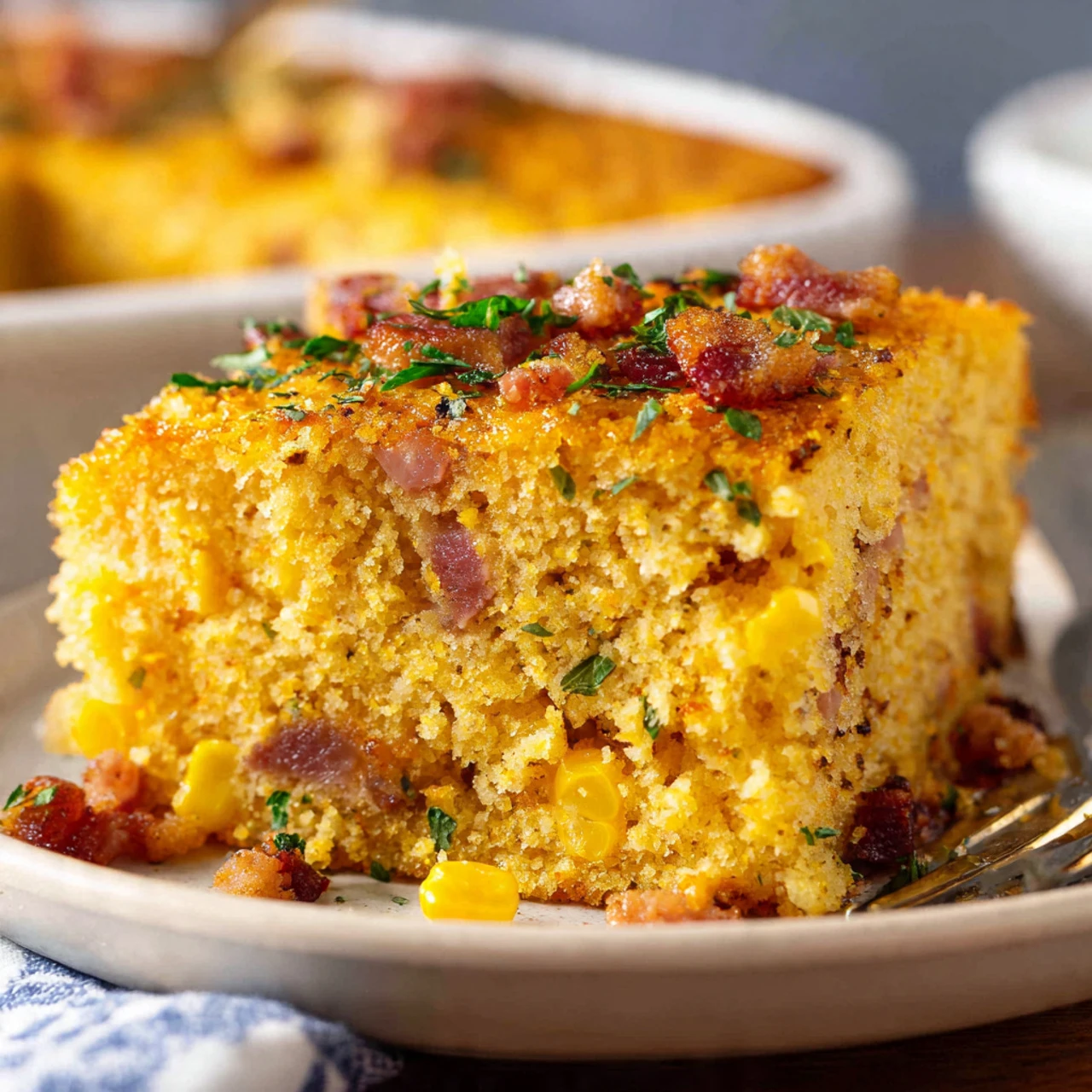 Loaded Cornbread Casserole Recipe