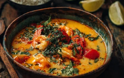Moqueca Brazilian Fish Stew with Coconut and Tomatoes