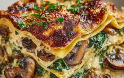 Mushroom and Spinach Lasagna