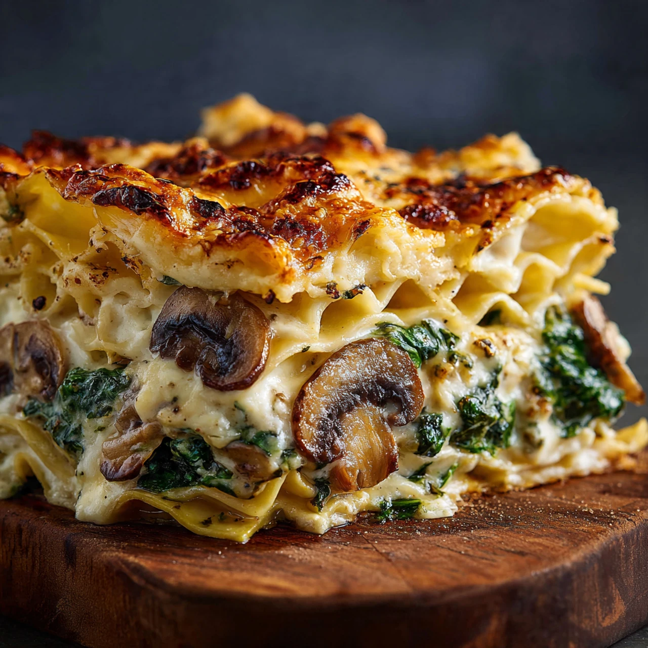 Mushroom And Spinach Lasagna Mushroom Spinach Lasagna