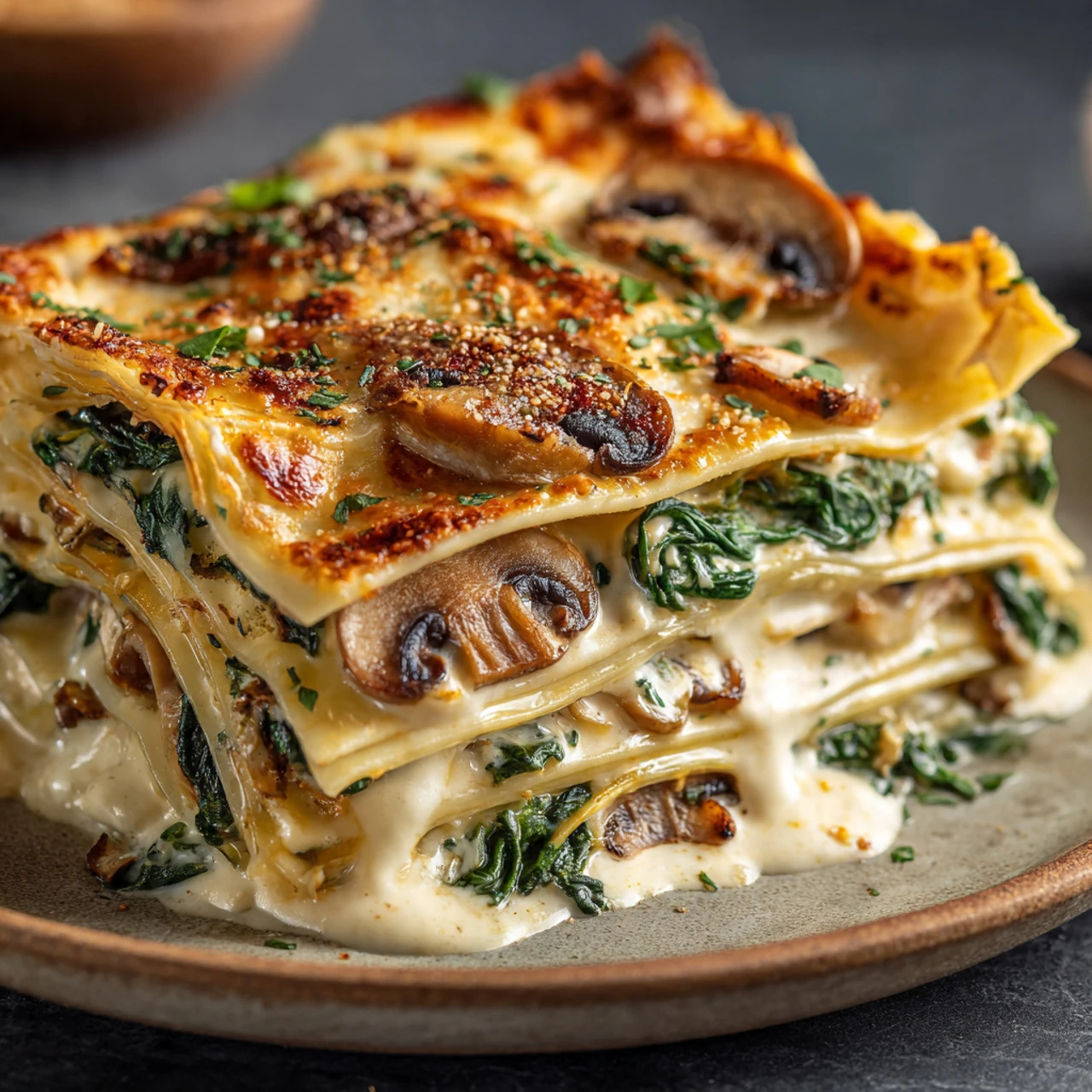 Mushroom And Spinach Lasagna Mushroom Spinach Lasagna