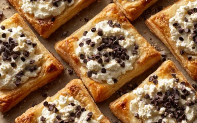 Ricotta Chocolate Chip Pastry Squares