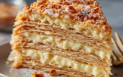 Russian Napoleon Cake – Puff Pastry Cake
