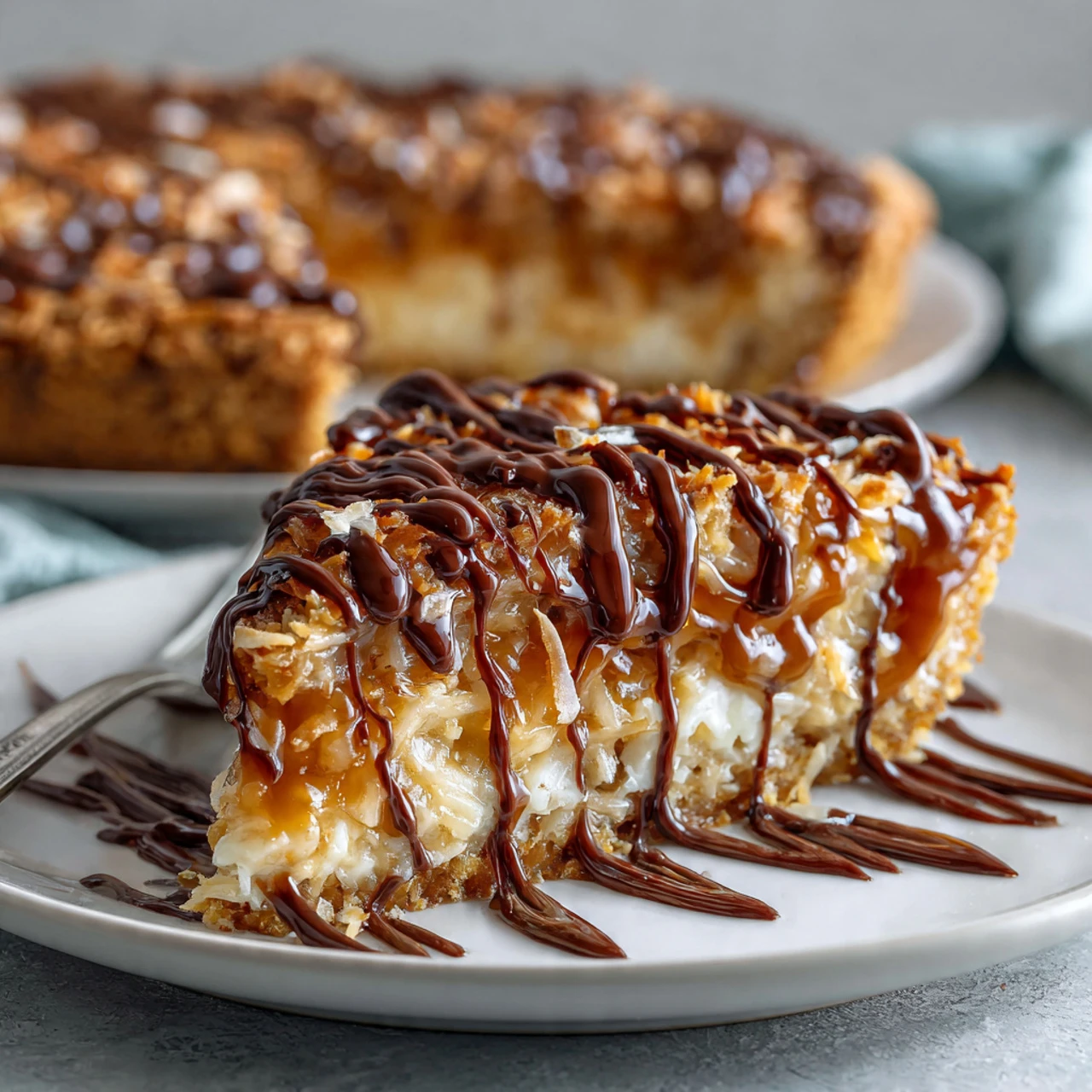 Samoas Cookie Pie Samoas Cookie Pie