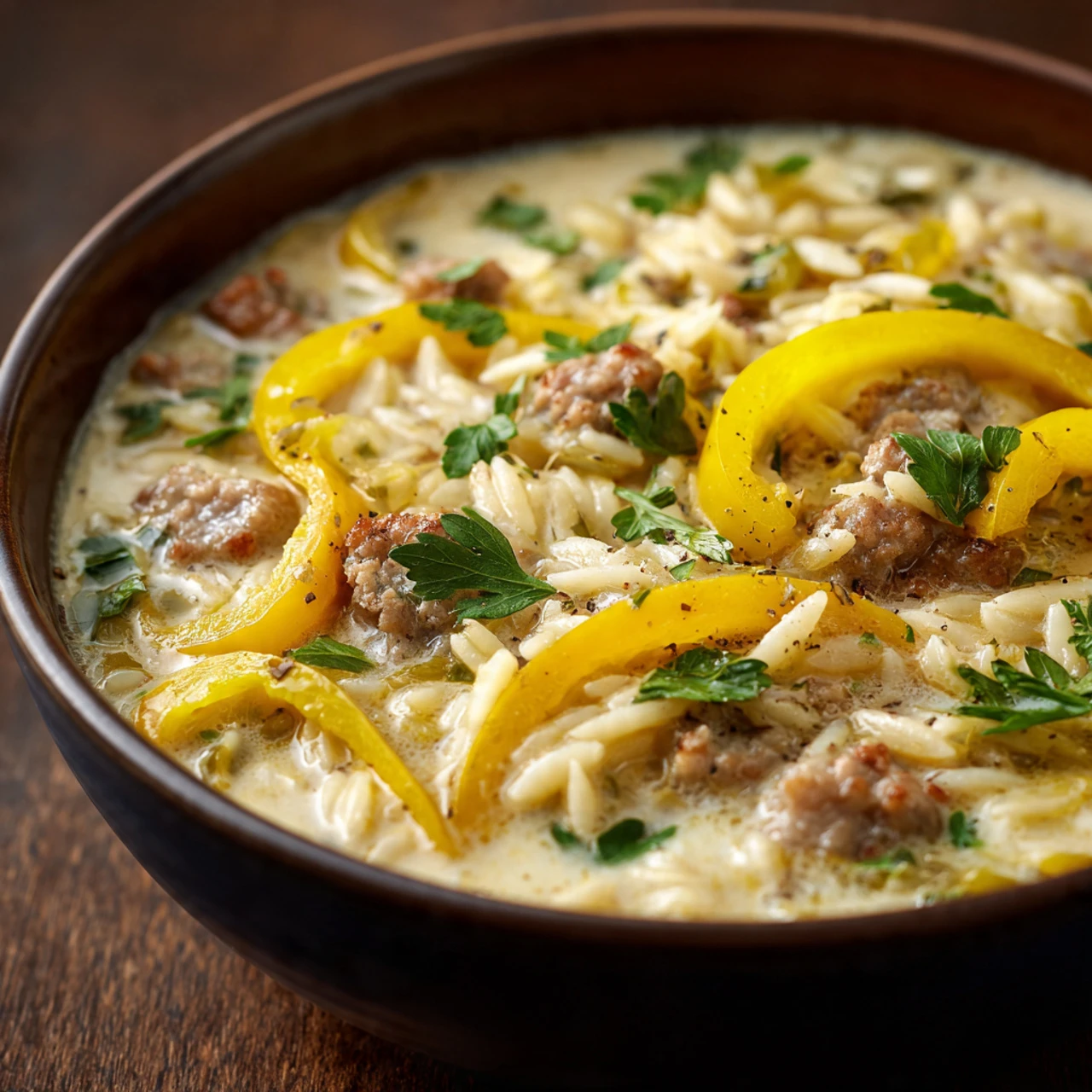 Savory Cheese Stuffed Banana Peppers Soup Savory Cheese Stuffed Banana Peppers Soup