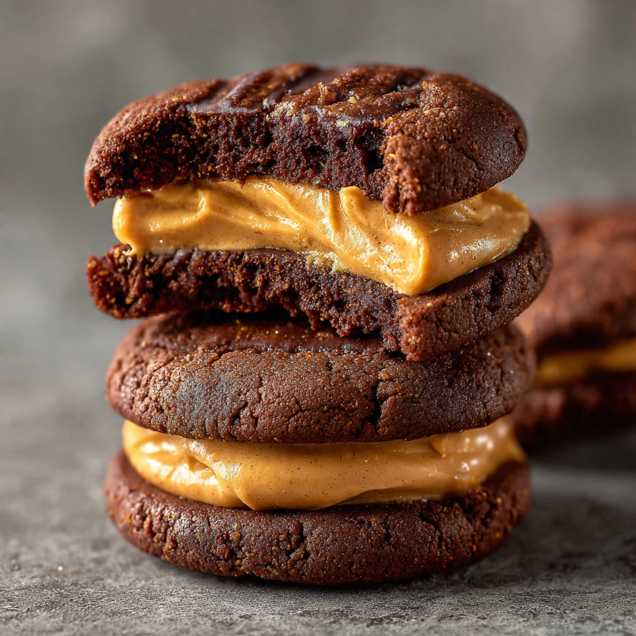 Soft Homemade Peanut Butter Oreos