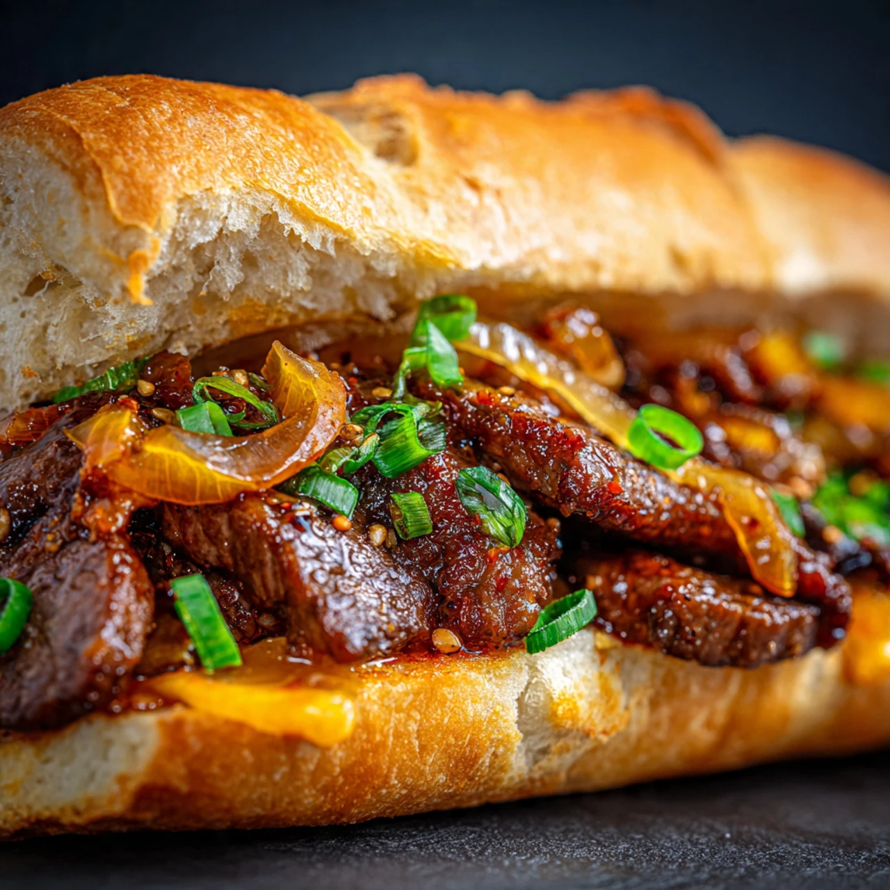 Spicy Kimchi Bulgogi Cheesesteak Recipe Spicy Kimchi Bulgogi Cheesesteak Recipe