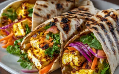 Sweet Chili Halloumi Wraps