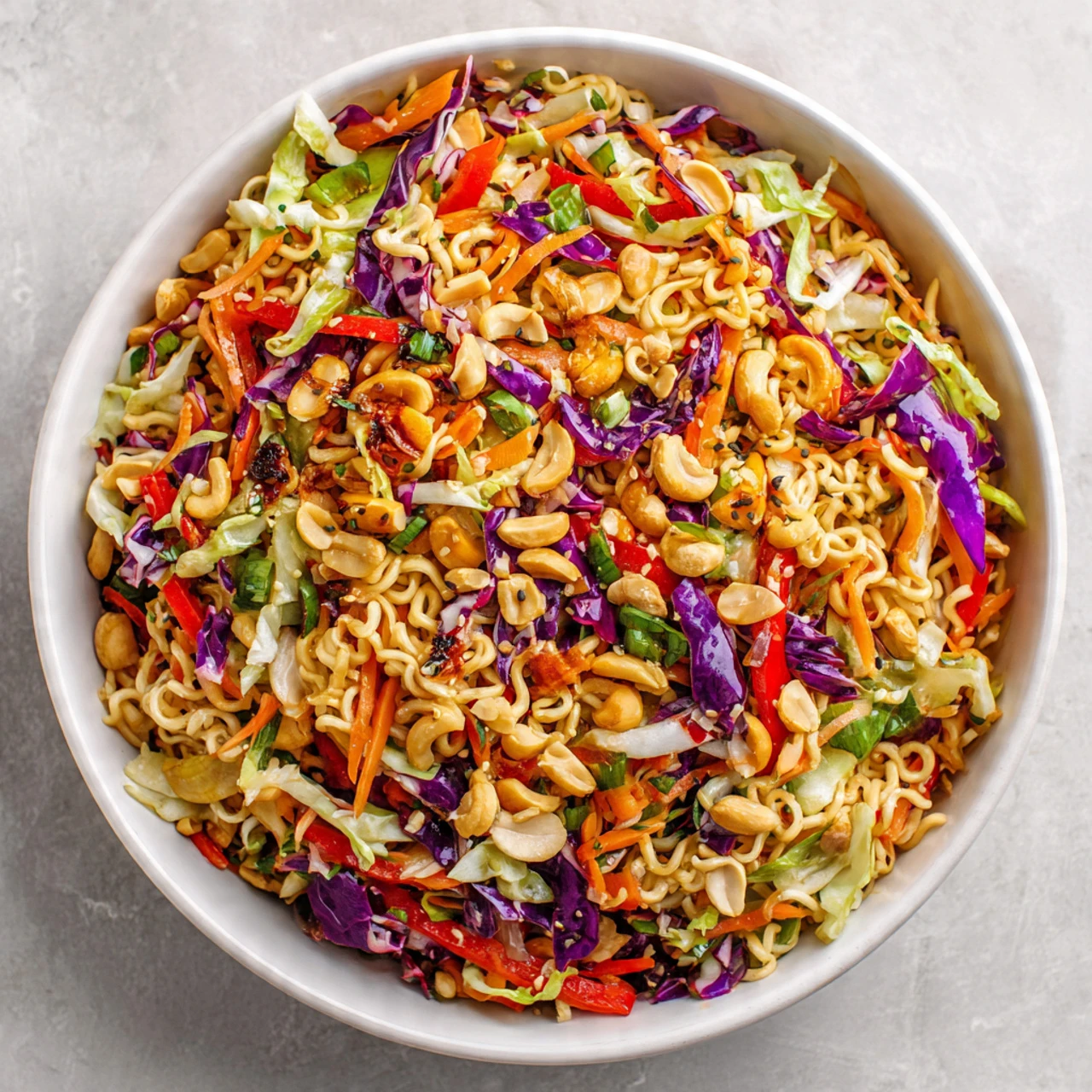 Thai Crunch Salad With Spicy Peanut Dressing Thai Crunch Salad Spicy Peanut Dressing