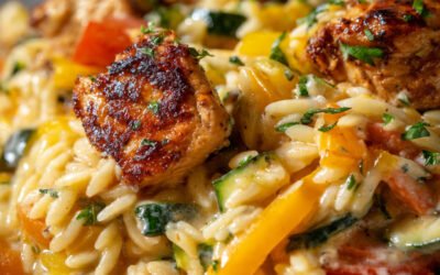 Boursin Orzo Bake with Chicken and Veggies – 3 Easy Steps to a Bold, Creamy Dinner