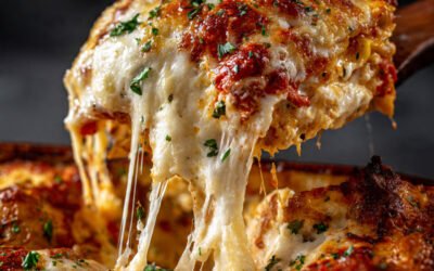 White Chicken Caprese Lasagna