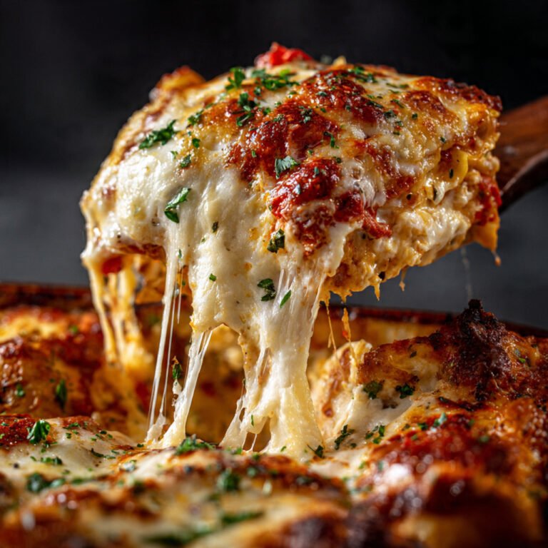 White Chicken Caprese Lasagna