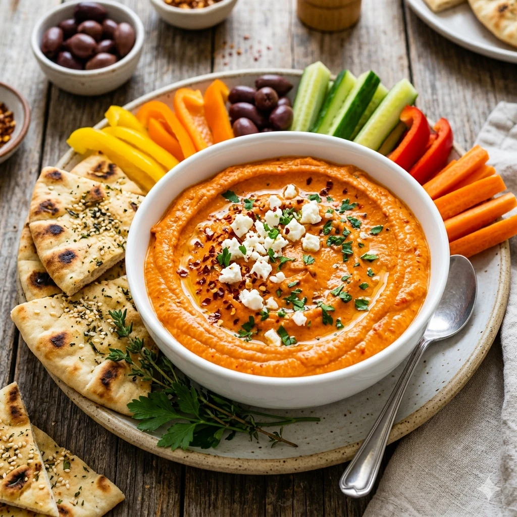 Tirokafteri (Spicy Greek Feta Dip) - Herbs & Flour Tirokafteri Spicy Greek Feta Dip Herbs Flour