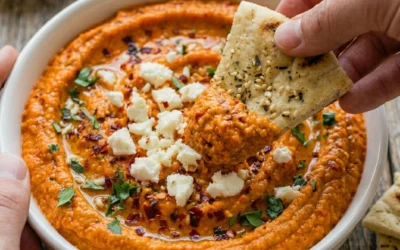 Tirokafteri (Spicy Greek Feta Dip) – Herbs & Flour
