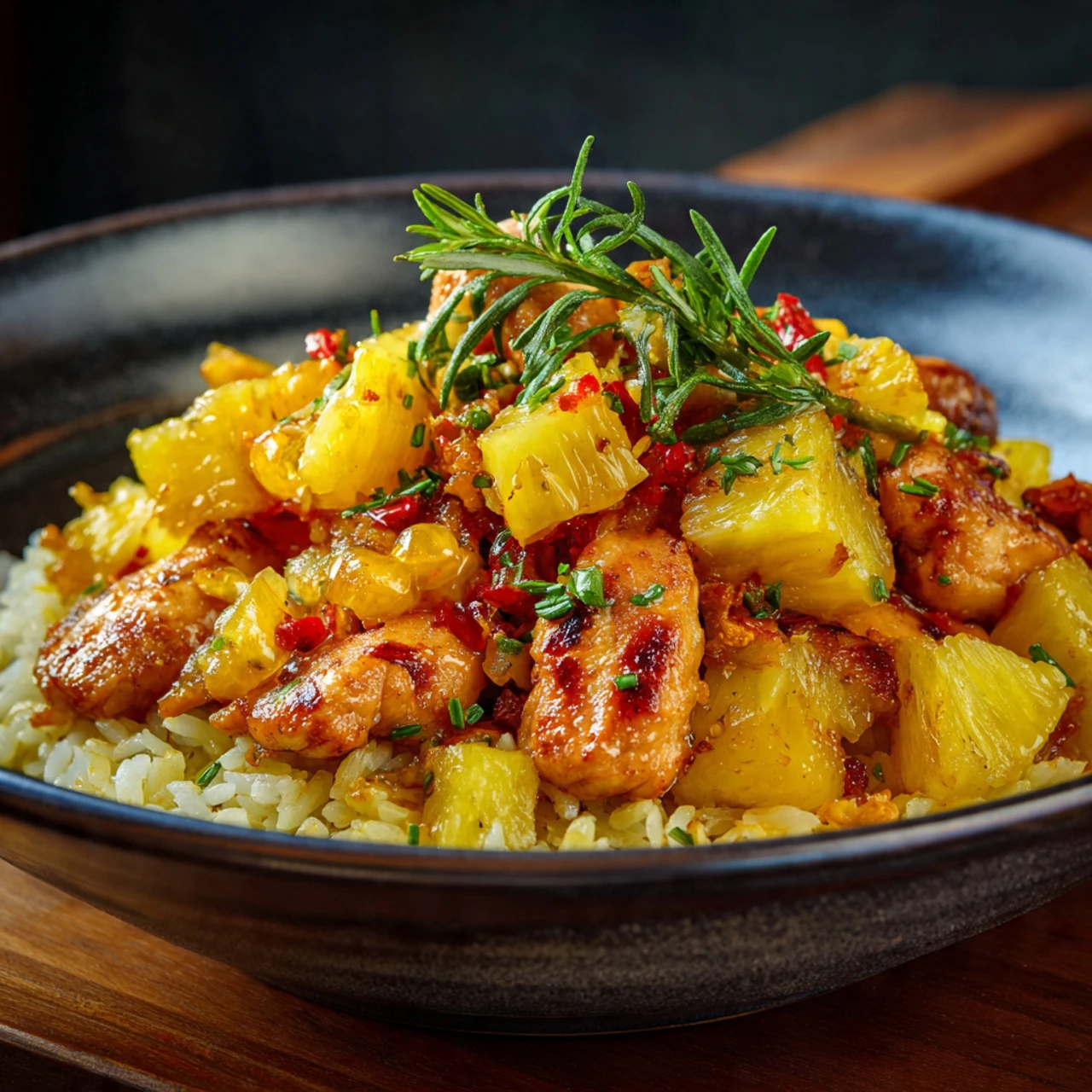 Tropical Twist: Easy Pineapple Chicken And Rice Recipe Pineapple Chicken Rice Recipe