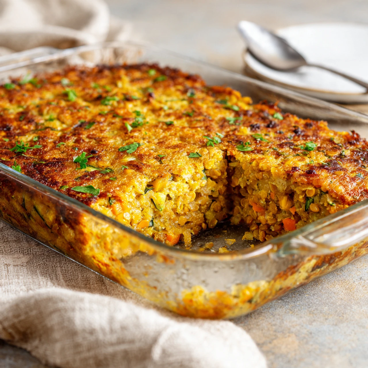 Very Veggie Lentil Bake Very Veggie Lentil Bake