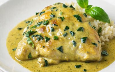 Chicken in Basil Cream Sauce (Creamy, Herb-Infused Comfort!)