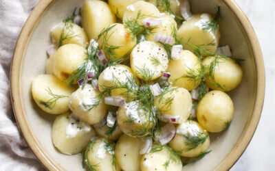 Potato and Feta Salad (Light, Tangy Mediterranean Side)